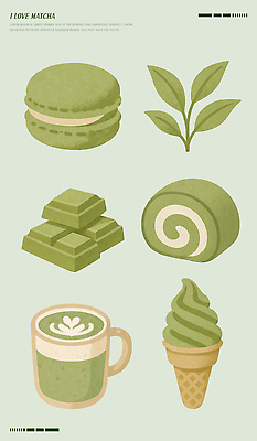 PSD 음료 컬러 일러스트 아이스크림 디저트 한국 초콜릿 일본 카페 우유 차 달콤 맛 녹차 소프트아이스크림 마카롱 롤케이크 말차 국내일러스트 아시아 음식 컨셉 유제품 차_음료 케이크 상점 파일형식