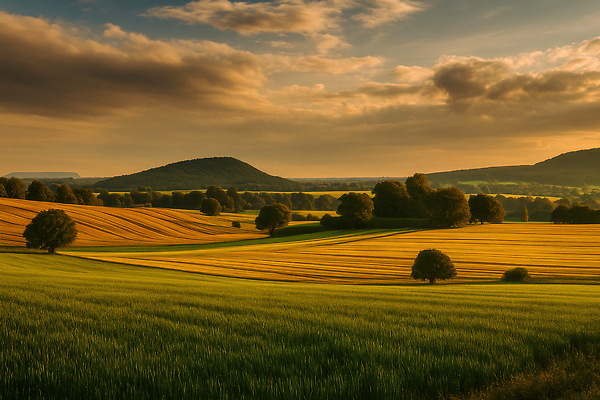 JPG 나무 구름 편집이미지 컬러 자연 하늘 산 풍경 햇빛 농경지 고요 저녁 평야 전경 편집실사 AI포토 AI콘텐츠 자연요소 식물 태양 농장 야간 CG 생태계 파일형식 탑뷰