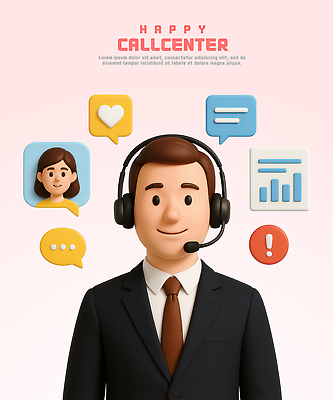 PSD 편집이미지 비즈니스 모션 대화 헤드셋 상담원 질문 고객 서비스 텔레마케팅 소통 응답 전문 지원 편집3D 음향기기 컨셉 말하기 3D 헤드폰 사무원 서비스업 파일형식