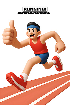 PSD 편집이미지 캐릭터 디자인 스포츠 포즈 운동화 그래픽 달리기 운동 희망 힘 에너지 목표 긍정적 액션 편집3D 감정 신발 컨셉 모션 건강 3D 파일형식