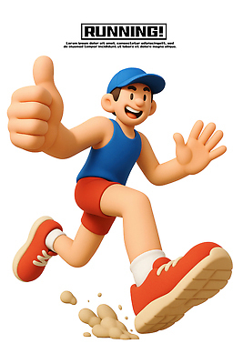 PSD 편집이미지 캐릭터 남자 스포츠 운동화 신발 건강 미소 캐주얼 달리기 운동 활발 에너지 액티비티 편집3D 옷 컨셉 모션 표정 사람 3D 파일형식