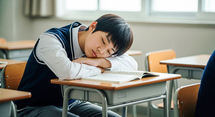 JPG 편집이미지 학생 교육 창문 교실 청소년 책 학습 햇빛 시간 잠 졸음 집중 책상 조용 빈자리 의료성형뷰티 편집실사 AI인물포토 AI콘텐츠 감정 가구 컨셉 학교 사람 태양 CG 파일형식 AI포토