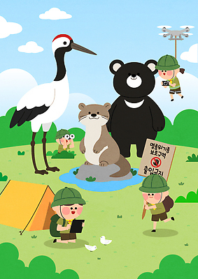 동물 시설물 일러스트 자연 물놀이 생명 산 텐트 이야기 학습 환경 캠핑 학 즐거움 소통 드론 아기곰 국내일러스트 AI파일 건축물 교육 감정 새끼 컨셉 곰 놀이 조류 레저 캠핑도구 생태계 파일형식 벡터