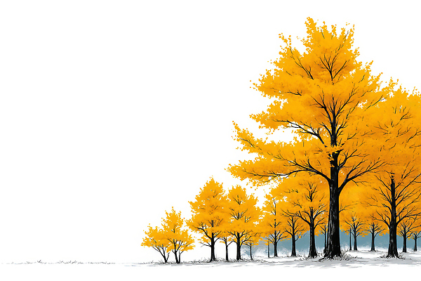 JPG 나무 계절 컬러 단풍 잎 일러스트 자연 하늘 풍경 평화 환경 산책 금색 가을 그리기 변화 숲 대칭 뷰티풀 시기 국내일러스트 AI일러스트 AI콘텐츠 식물 컨셉 모션 휴식 생태계 파일형식