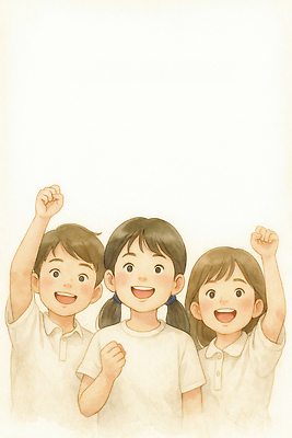 JPG 행복 얼굴 어린이 포즈 일러스트 응원 협력 함께함 미소 친구 기쁨 에너지 우승 즐거움 긍정적 순간 국내일러스트 AI일러스트 AI콘텐츠 감정 컨셉 관계 표정 사람 신체부위 최고 파일형식