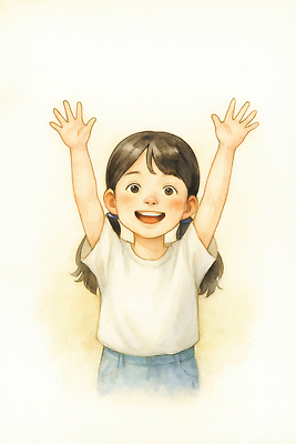 JPG 행복 어린이 일러스트 장난 자연 놀이 밝음 사랑 미소 웃음 풍경 맑음 기쁨 표현 순수 즐거움 팔 순간 국내일러스트 AI일러스트 AI콘텐츠 감정 컨셉 날씨 표정 사람 신체부위 생태계 파일형식