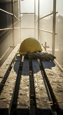 JPG 편집이미지 건축 산업 장갑 노동자 안전 건물 햇빛 도구 작업 구조물 헬멧 나무다리 시공 편집실사 AI포토 AI콘텐츠 직업 건축물 잡화 태양 다리_건축물 보호장비 CG 파일형식