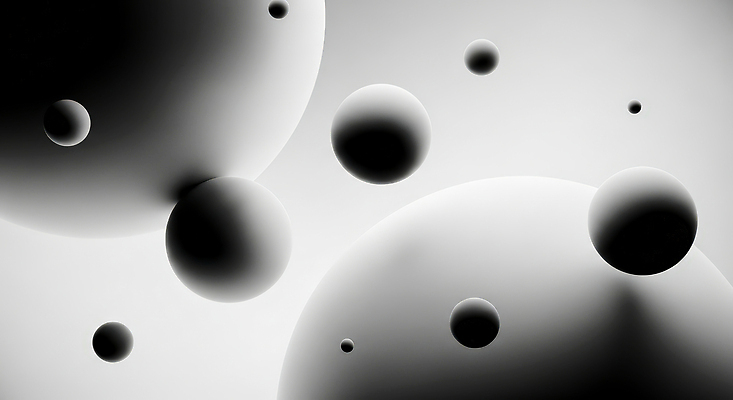 JPG 모양 편집이미지 디자인 예술 백그라운드 추상 검은색 공간 흰색 원형 오브젝트 모던 구성 이미지편집 AI컴퓨터그래픽 AI콘텐츠 도형 컬러 무늬 파일형식