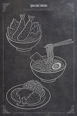 PSD 전통 일러스트 건강 요리 레스토랑 식사 다양 면류 고명 맛 해산물 모던 볶음 레시피 국물 일본음식 미각 국내일러스트 음식 다수 컨셉 식당 감각 파일형식