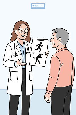 직업 일러스트 의학 건강 대화 설명 치료 운동 건강관리 환자 의사 정보 상담 그림 예방 시력 클리닉 건강검진 생활습관 국내일러스트 AI파일 모션 관리 말하기 의료진 검사_조사 습관 파일형식 벡터