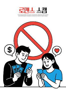 여자 남자 감정 돈 일러스트 관계 대화 사랑 생활 스마트폰 만남 사회 선택 고민 감성 소통 예시 재정 로맨스스캠 국내일러스트 AI파일 컨셉 말하기 사람 핸드폰 스마트기기 재산 공동체 사이버범죄 파일형식 벡터