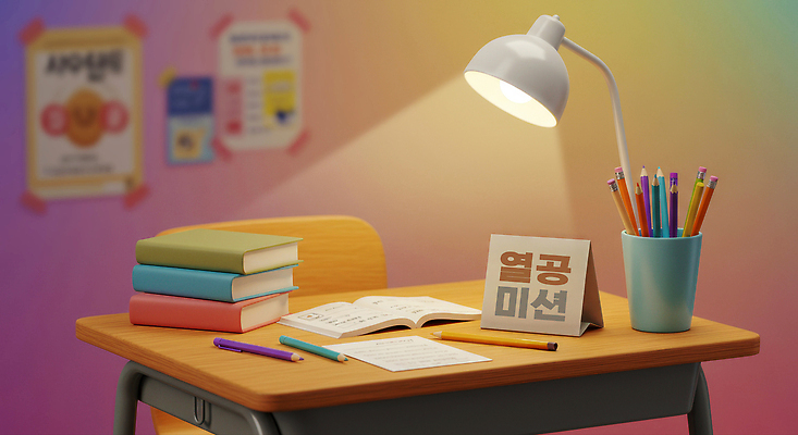 JPG 편집이미지 디자인 문구용품 조명 책 학습 연필 공간 작업 편안함 집중 책상 준비물 창의성 이미지편집 AI컴퓨터그래픽 AI콘텐츠 교육 가구 컨셉 학용품 필기구 감각 오브젝트 파일형식