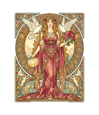 JPG 디자인 드레스 옷 여자 꽃 문화 예술 상징 꽃다발 백그라운드 일러스트 자연 장식 빨간색 장미 정원 우아함 비둘기 뷰티풀 국내일러스트 AI일러스트 AI콘텐츠 식물 컬러 컨셉 조류 사람 생태계 파일형식