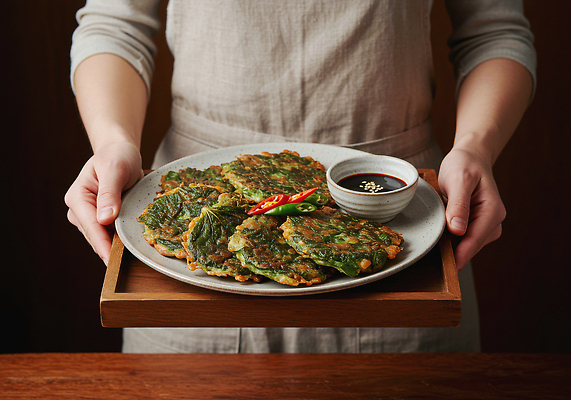 JPG 편집이미지 접시 손 한식 음식 채소 재료 고추 요리 전 간장 레시피 녹두전 의료성형뷰티 편집실사 AI인물포토 AI콘텐츠 식기 신체부위 양념 CG 파일형식 AI포토