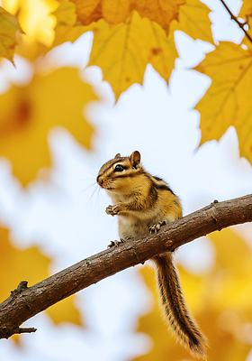 JPG 나무 동물 편집이미지 단풍 자연 가지 풍경 햇빛 산책 가을 생태 숲 다람쥐 편집실사 AI포토 AI콘텐츠 식물 계절 잎 채소 휴식 태양 설치류 CG 생태계 파일형식