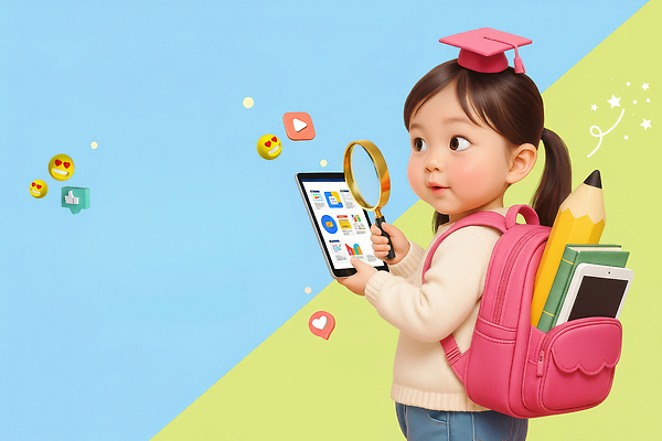 JPG 편집이미지 모자 어린이교육 어린이 백그라운드 스마트기기 학습 독서 즐거움 호기심 아이템 창의력 이미지편집 AI컴퓨터그래픽 AI콘텐츠 잡화 교육 감정 컨셉 사람 전자제품 파일형식