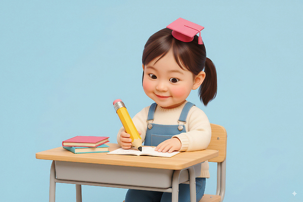 JPG 편집이미지 문자 모자 교육 어린이 분홍색 교실 학습 연필 집중 책상 즐거움 아티스트 이미지편집 AI컴퓨터그래픽 AI콘텐츠 직업 잡화 감정 컬러 가구 컨셉 학교 학용품 사람 필기구 파일형식