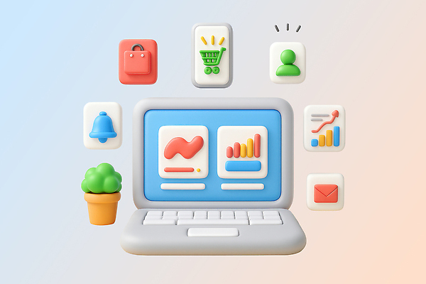 PSD 편집이미지 비즈니스 통계 기술 관리 그래픽 쇼핑 컴퓨터 환경 디지털 스크린 분석 사용자 편집3D 컨셉 전자제품 3D 파일형식