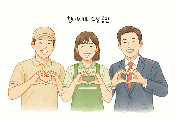 PSD 일러스트 실내 따뜻함 표정 사랑 미소 사람 세명 친구 기쁨 하트 긍정 소통 친목 공동체 방안 소상공인 소상공인의날 국내일러스트 모양 직업 감정 컨셉 관계 내부 경제 상인 파일형식