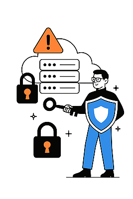 인터넷 일러스트 기술 정보기술 안전 암호 전문직 어플리케이션 위험 위협 사이버 보안 시스템 클라우드서비스 보호장치 국내일러스트 AI파일 직업 컨셉 장비 서비스 파일형식 벡터