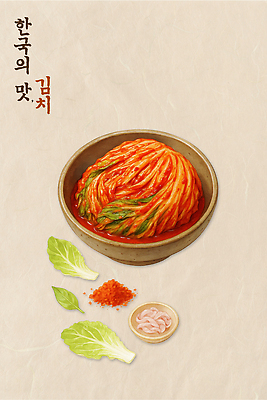PSD 편집이미지 한식 채소 식탁 반찬 김치 건강 전통음식 양념 맛 배추 발효 레시피 고춧가루 김치재료 멸치액젓 이미지편집 전통 음식 컨셉 식재료 탁자 가루 파일형식 액젓