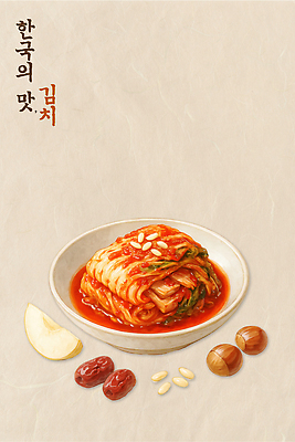 PSD 편집이미지 전통 음식 채소 반찬 김치 한국 요리 식사 맛 매움 대추 발효 잣 맛집 선박 이미지편집 아시아 한식 컨셉 수상교통 견과류 파일형식