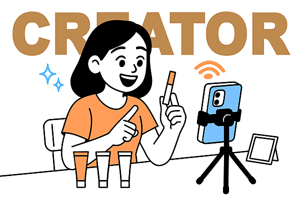 포즈 일러스트 설명 스마트폰 화장 뷰티 촬영 화장품 상품 알림 심볼 영상 소셜미디어 참여 촬영장비 콘텐츠 크리에이터 인플루언서 유튜버 국내일러스트 AI파일 직업 모션 핸드폰 스마트기기 도구 파일형식 벡터 1인미디어 유명인