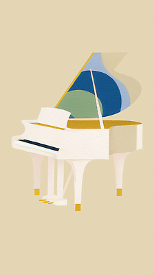 JPG 디자인 예술 음악 컬러 일러스트 아침 여름 인테리어 햇빛 소리 분위기 피아노 그림 화합 감성 조화 뷰티풀 창의성 창작 국내일러스트 AI일러스트 AI콘텐츠 주간 계절 컨셉 문화예술 태양 건반악기 파일형식