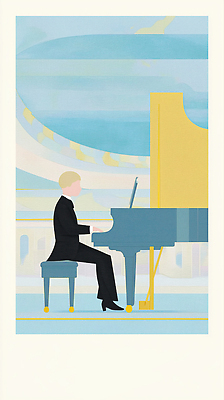 JPG 남자 감정 문화 예술 음악 컬러 백그라운드 연주 일러스트 앉기 정장 공연 음악가 피아노 클래식 그림 예술가 조화 창의성 국내일러스트 AI일러스트 AI콘텐츠 직업 옷 컨셉 모션 문화예술 사람 이벤트 건반악기 파일형식