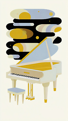 JPG 디자인 예술 음악 컬러 백그라운드 연주 일러스트 인테리어 소리 공간 피아노 편안함 그림 감성 그랜드피아노 조화 뷰티풀 세련 국내일러스트 AI일러스트 AI콘텐츠 컨셉 문화예술 감각 건반악기 파일형식
