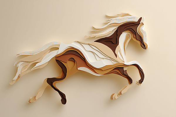 JPG 나무 편집이미지 인테리어 조각상 말 말_게임 페이퍼아트 그림 작품 편집실사 AI컴퓨터그래픽 AI콘텐츠 식물 디자인 미술 조형물 CG 파일형식