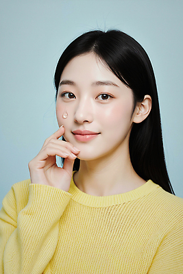 JPG 편집이미지 헤어스타일 손 여자 백그라운드 미소 노란색 촉촉함 볼 스웨터 피부관리 스킨케어 뷰티풀 소프트웨어 의료성형뷰티 편집실사 AI인물포토 AI콘텐츠 컬러 상의 표정 사람 신체부위 뷰티 젖음 CG 파일형식 AI포토