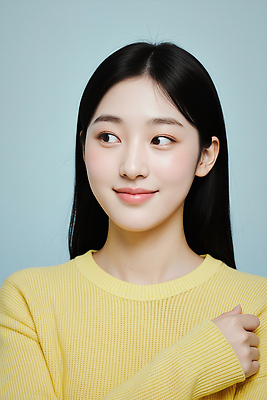 JPG 편집이미지 여자 패션 컬러 포즈 따뜻함 표정 밝음 미소 부드러움 청순 의료성형뷰티 스타일 편집실사 AI인물포토 AI콘텐츠 컨셉 사람 감각 CG 파일형식 AI포토