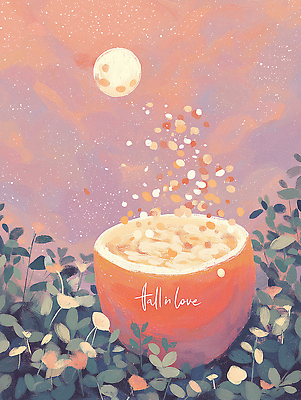 JPG 여유 음료 예술 일러스트 자연 하늘 사랑 풍경 컵 노을 주황색 로맨틱 달 표현 편안함 감동 마법 성분 별빛 뷰티풀 몽환 국내일러스트 AI일러스트 AI콘텐츠 자연요소 식기 감정 별 컬러 컨셉 빛 감각 생태계 파일형식