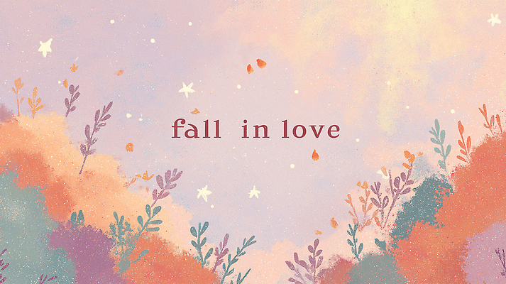 JPG 식물 디자인 꽃 감정 별 컬러 백그라운드 일러스트 자연 하늘 따뜻함 사랑 가을 메시지 분위기 편안함 감성 조화 디지털아트 국내일러스트 AI일러스트 AI콘텐츠 자연요소 계절 컨셉 감각 생태계 파일형식