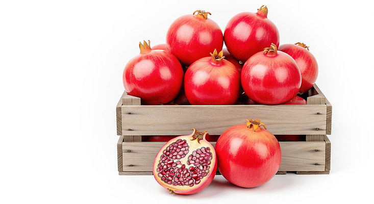 JPG 편집이미지 음식 컬러 과일 자연 건강 씨앗 장식 농작물 신선 맛 나무상자 석류 비타민 편집실사 AI포토 AI콘텐츠 식물 컨셉 농업 상자 CG 생태계 영양소 파일형식