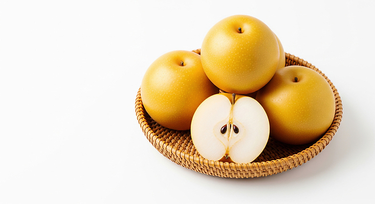 JPG 편집이미지 과일 디저트 바구니 식사 금색 신선 배 맛 과일나무 건강식 제철과일 편집실사 AI포토 AI콘텐츠 영양군 나무 음식 컬러 컨셉 경상북도 CG 제철 파일형식