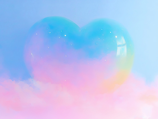 JPG 구름 컬러 백그라운드 일러스트 하늘 조명 장식 촬영 꿈 하트 분위기 비눗방울 크기 부드러움 파스텔 뷰티풀 디지털아트 국내일러스트 AI일러스트 AI콘텐츠 자연요소 모양 컨셉 학용품 감각 파일형식