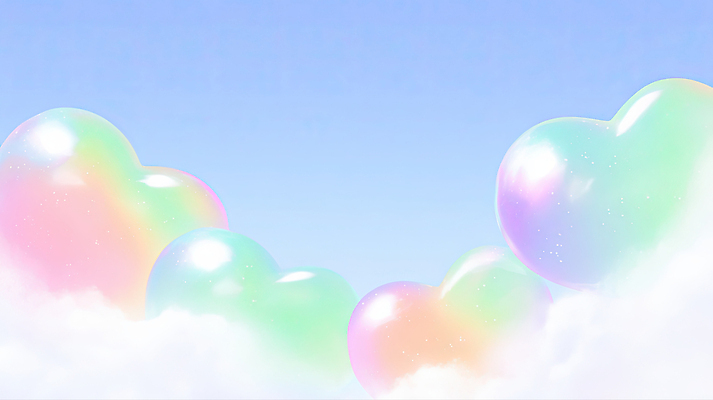 JPG 구름 행복 컬러 일러스트 자연 놀이 하늘 풍경 반사 소풍 꿈 자유 하트 비눗방울 편안함 즐거움 부드러움 뷰티풀 상상력 국내일러스트 AI일러스트 AI콘텐츠 자연요소 모양 감정 컨셉 야외활동 감각 생태계 파일형식