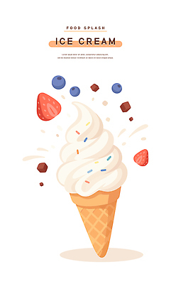 디자인 컬러 과일 일러스트 아이스크림 디저트 여름 파티 초콜릿 달콤 크림 즐거움 그림 상큼 튜브 아이스크림콘 과즙 스플래쉬 웨이퍼 국내일러스트 AI파일 계절 감정 음식 이벤트 맛 반도체 콘 파일형식 벡터
