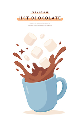 커피 음료 음식 일러스트 티타임 장식 컵 카페 마시기 신선 달콤 차가움 즐거움 코코아 마시멜로우 갈증해소 바닐라 스플래쉬 국내일러스트 AI파일 식기 감정 모션 휴식 디저트 상점 맛 해소 파일형식 벡터