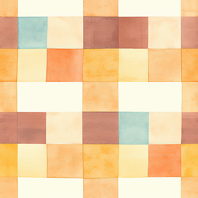 JPG 디자인 예술 컬러 백그라운드 패턴 일러스트 수채화 따뜻함 회화 장식 공간 작품 체크무늬 정사각형 조화 직사각형 뷰티풀 국내일러스트 AI일러스트 AI콘텐츠 도형 무늬 말하기 미술 파일형식