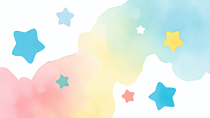 JPG 모양 디자인 감정 별 컬러 백그라운드 무지개 일러스트 하늘 장식 꿈 분위기 미술관 편안함 크기 그림 부드러움 색종이 파스텔 조화 창의성 국내일러스트 AI일러스트 AI콘텐츠 자연요소 종이 컨셉 학용품 감각 파일형식