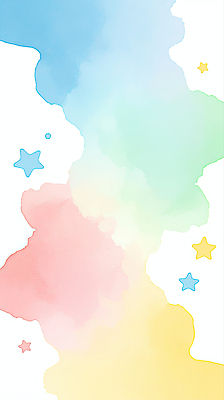 JPG 모양 디자인 별 예술 컬러 백그라운드 일러스트 자연 수채화 그래픽 장식 평화 편안함 크기 질감 부드러움 감성 파스텔 조화 색감 창의성 국내일러스트 AI일러스트 AI콘텐츠 자연요소 컨셉 학용품 감각 생태계 파일형식