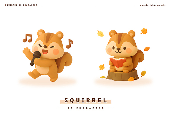 PSD 나무 동물 편집이미지 캐릭터 음악 모션 스튜디오 3D캐릭터 책 3D 귀여움 표현 춤 즐거움 다람쥐 편집3D 다람쥐캐릭터 식물 감정 동물캐릭터 컨셉 문화예술 설치류 디지털합성 파일형식
