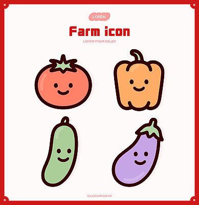 디자인 어린이 컬러 농업 토마토 채소 일러스트 가족 가지 피망 오이 농장 귀여움 벡터 국내일러스트 AI파일 산업 컨셉 관계 사람 파일형식