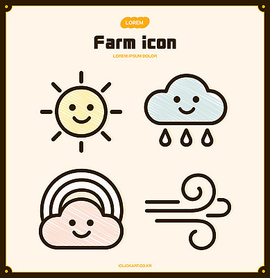 구름 행복 무지개 농업 일러스트 자연 바람 날씨 햇빛 농장 농촌 비 즐거움 국내일러스트 AI파일 자연요소 감정 산업 태양 시골 생태계 파일형식 벡터