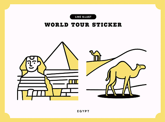 디자인 건축 문화 예술 여행 백그라운드 스티커 일러스트 유적지 고대문명 이집트 관광지 사막 기념비 라인아트 오브젝트 피라미드 기념품 낙타 스핑크스 국내일러스트 AI파일 건축물 선 고건축 포유류 아프리카 랜드마크 파일형식 벡터