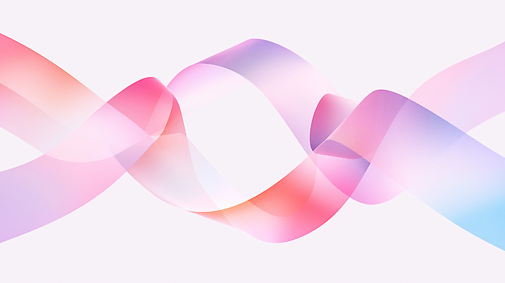 JPG 모양 디자인 리본 예술 분홍색 백그라운드 패턴 곡선 일러스트 추상 디지털 보라색 분위기 플랫 질감 부드러움 조화 색감 몽환 국내일러스트 AI일러스트 AI콘텐츠 선 컬러 컨셉 무늬 감각 파일형식