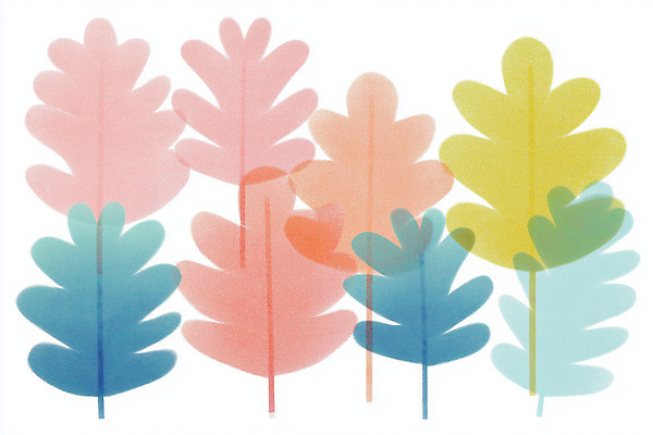 JPG 모양 식물 디자인 예술 컬러 백그라운드 패턴 일러스트 자연 나뭇잎 그래픽 장식 모던 그림 장면 조화 뷰티풀 색채 창의력 국내일러스트 AI일러스트 AI콘텐츠 잎 무늬 생태계 파일형식